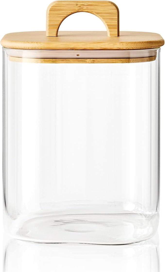 Sweejar 3 qt Glass Jars for Laundry Room Organization, 96 oz Laundry Pods by Sweejarco1949