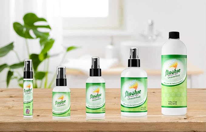 Flushie Pre-Toilet Spray for Poop Travel Size Toiletries Bathroom Spray for - Image 4