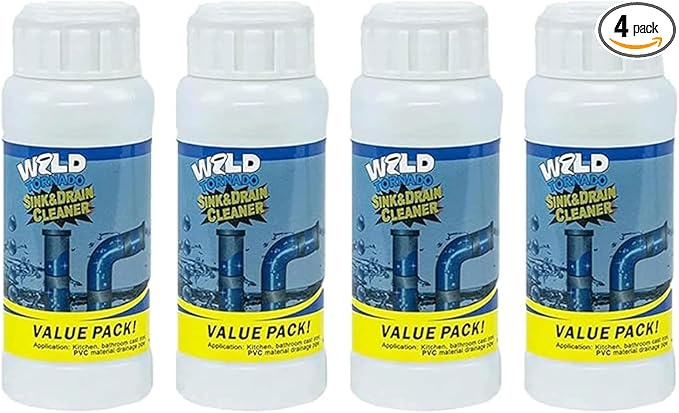 Wild Tornado Sink Drain Cleaner, Powerful Sink and Drain Cleaner Powder by Unknown