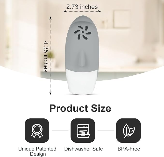 Asltw Upgrade Cute Fridge Deodorizer, Dolphin Fridge Cleaner, Freezer Odor - Image 2