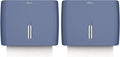 Commercial Paper Towel Dispenser Wall Mount Blue Pack of 2 Fits Multifold Paper by PLUSSEN