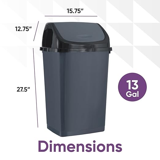 Superio Kitchen Trash Can 13 Gallon - Image 2