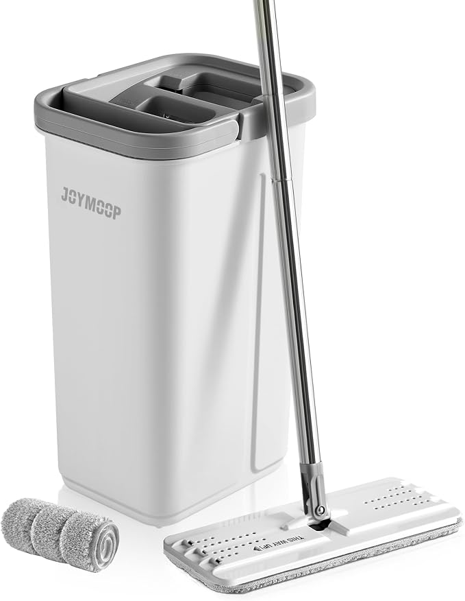 JOYMOOP Easy Clean and Self-Squeezing Microfiber Flat Mop and Bucket System - Image 7