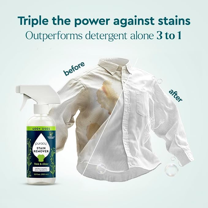 Puracy Stain Remover, Natural Based Travel and Laundry Stain Cleaner - Image 2