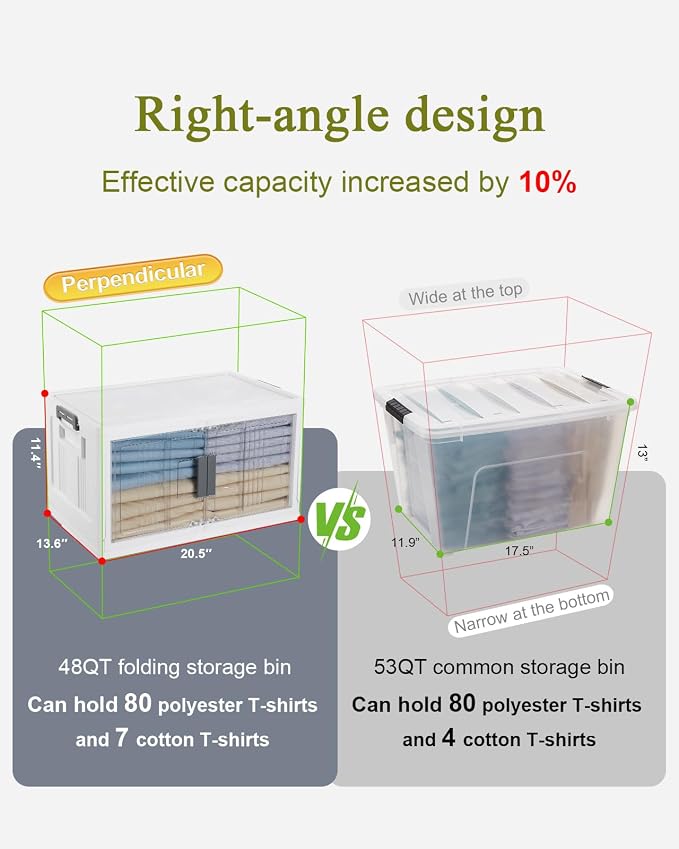 OlarHike 48QT Stackable Storage Bins - Image 3
