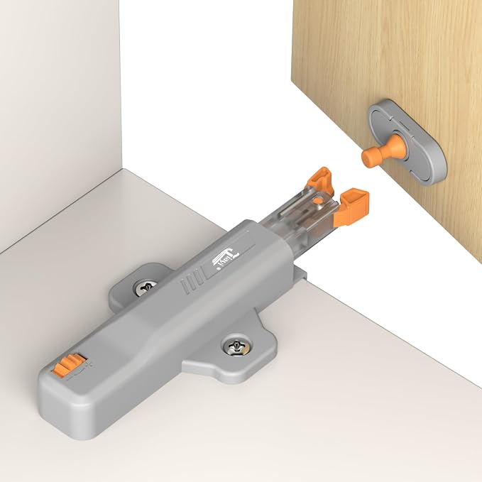 Push Touch Latches for Cabinets, Jiayi 4 Pack Heavy Duty Push Lock Door Latch - Image 9