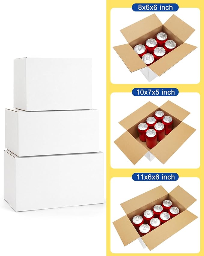 Assorted-Sizes-Shipping-Boxes-45-Pack: 8x6x6 & 10x7x5 & 11x6x6 - Image 2