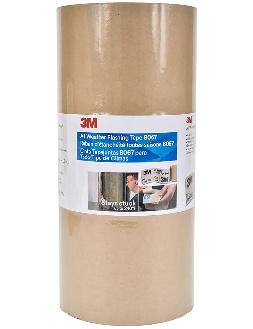 3M All Weather Flashing Tape 8067, 12 in x 75 ft, 1 Roll, Adhesive Backed Split by 3MIndustrial
