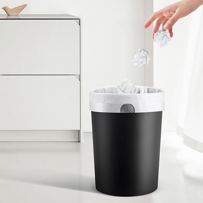 Drawstring 4 Gallon Trash Bags, Pre-Cut Strong Wastebasket Bin Liners - Image 2