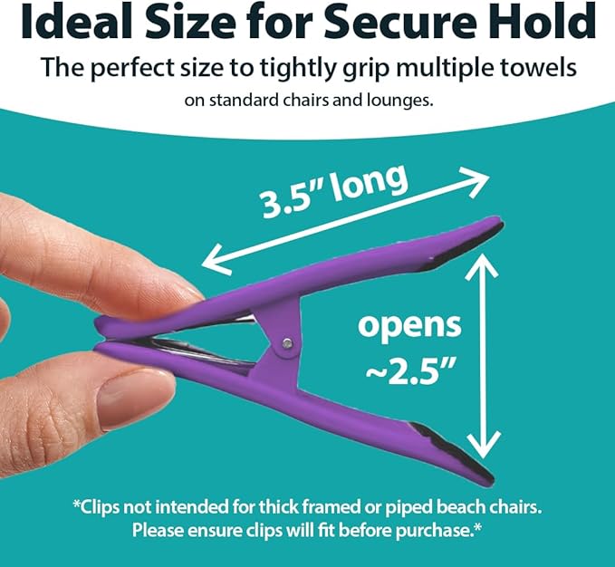 CoreClips Towel Clips for Beach Chairs - Image 5