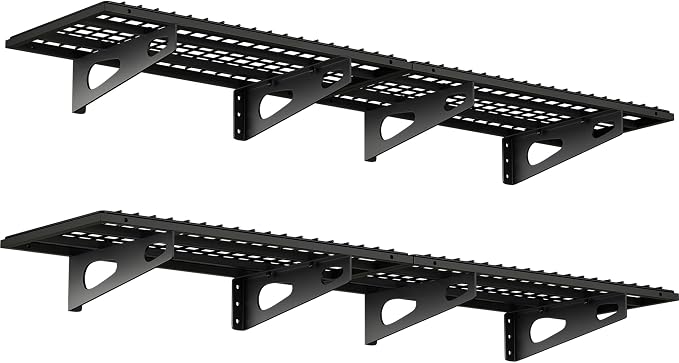 4-Pack 1.5x3FT Garage Shelving 17.7-inch-by-35.8-inch Wall Shelf Garage Storage by SoyweyDirect