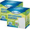 Dry Sweeping Cloths Disposable Mop Refills Floor Dust Mop Pad, Floor Cloth by PEACHICHA
