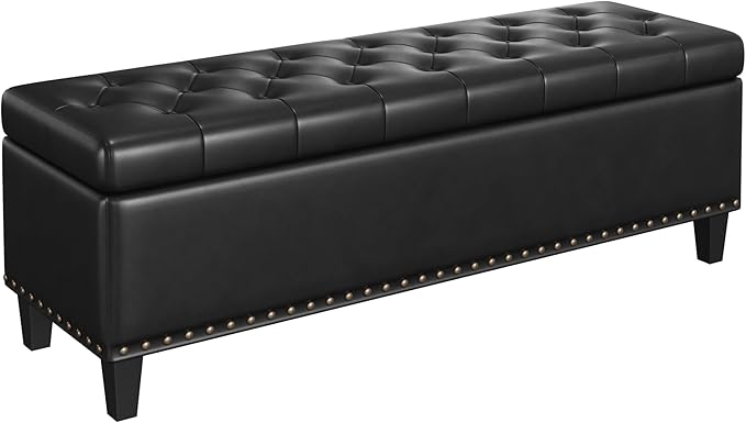 Storage Ottoman Bench, 51-Inch Large Storage Bench - Image 7