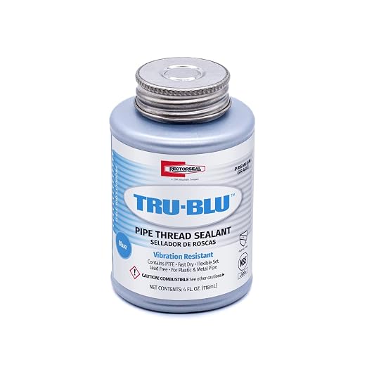 Rectorseal 31631 1/4 Pint Brush Top Tru-Blu Pipe Thread Sealant by RectorSeal