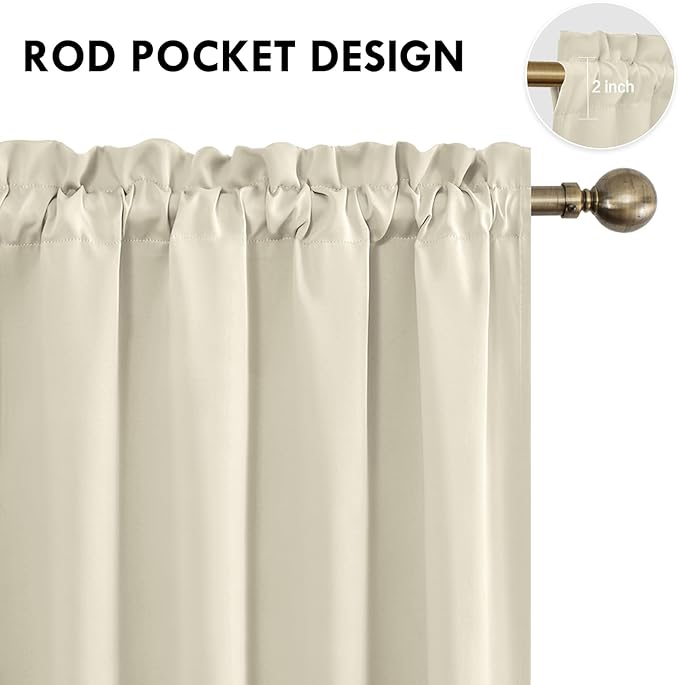 DWCN Thermal Short Blackout Curtains - Image 4