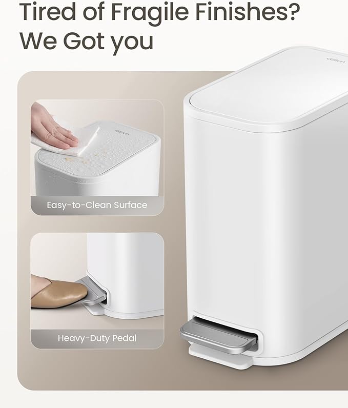 Cesun Small Bathroom Trash Can - Image 3