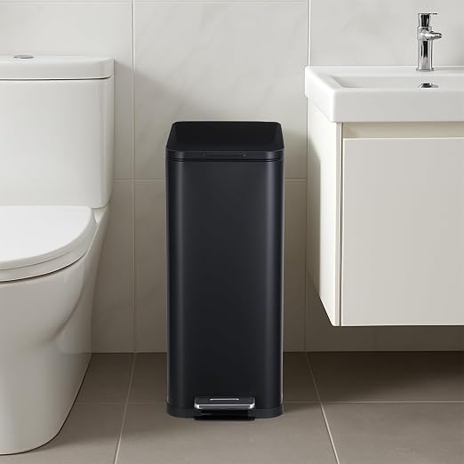 Garvee 13 Gallon Kitchen Trash Can, Stainless Steel Step Garbage Bin - Image 6