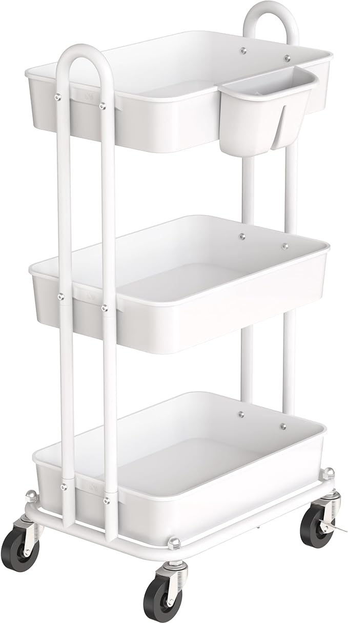 Simple Houseware 3-Tier Multifunctional Rolling Utility Cart by SimpleHouseware