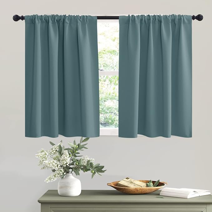 RYB HOME Blackout Curtains for Small Windows, Privacy Thermal Insulating Mini by RYBHOME