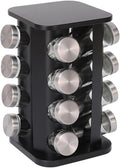 Spice Rack, Rotating Countertop Spice Rack Organizer, 16 Jars, Stainless Steel by Unknown