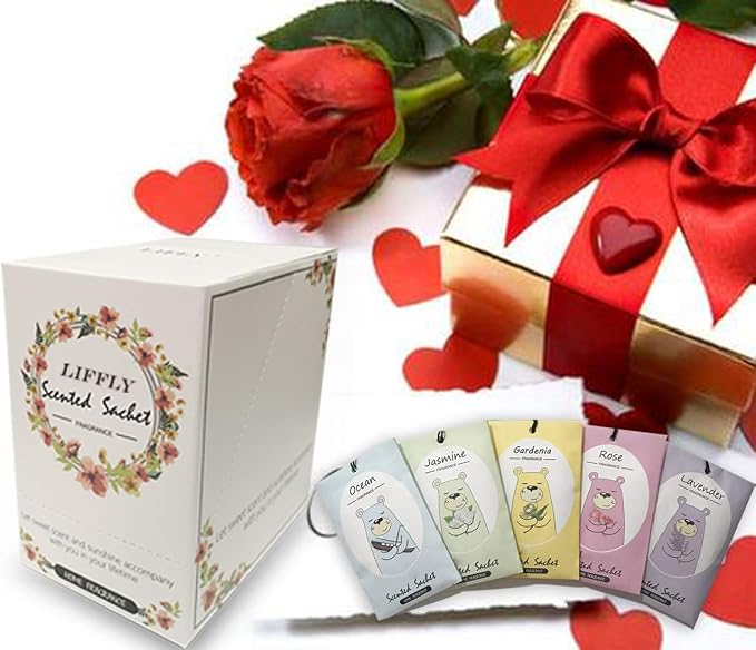 14 Packs Scented Sachets for Drawers and Closets Lavender, Sandalwood, Gardenia - Image 6