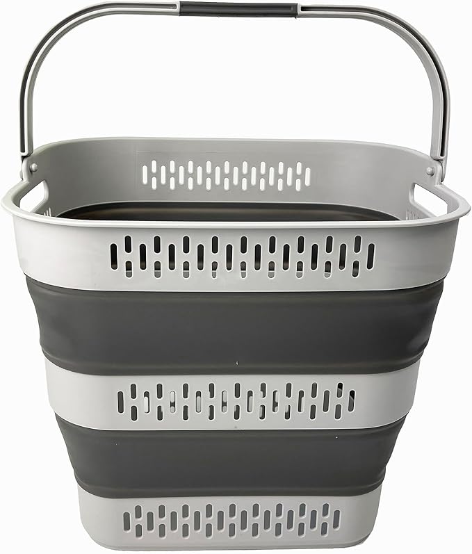 SAMMART 40L Collapsible Plastic Laundry Basket - Image 4