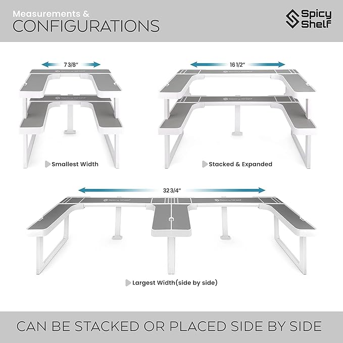 Spicy Shelf Premium – Expandable 2-Tier Spice Rack Organizer - Image 3