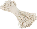 SOUJAP 5/32 Inch White Natural Cotton Clothesline Rope, 4mm x 328 Feet Cotton by Unknown