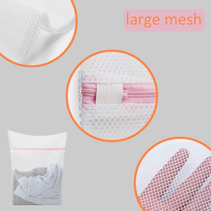 Mesh Laundry Bag, Kasiria 5 Pcs Washing Bags- - Image 8