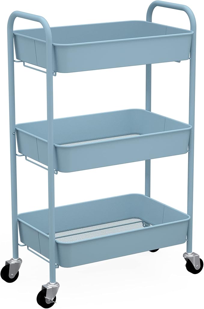 CAXXA 3-Tier Rolling Metal Storage Organizer by CAXXADIRECT