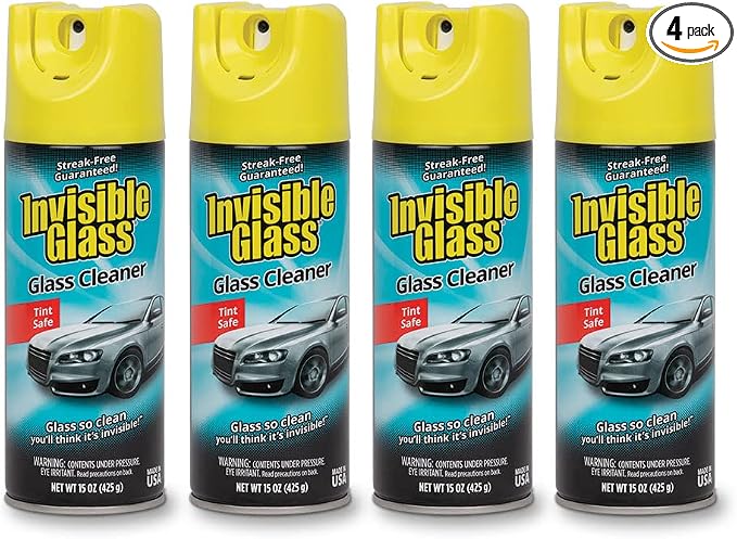 Invisible Glass 91163-4PK Premium Aerosol Glass and Window Cleaner by InvisibleGlass