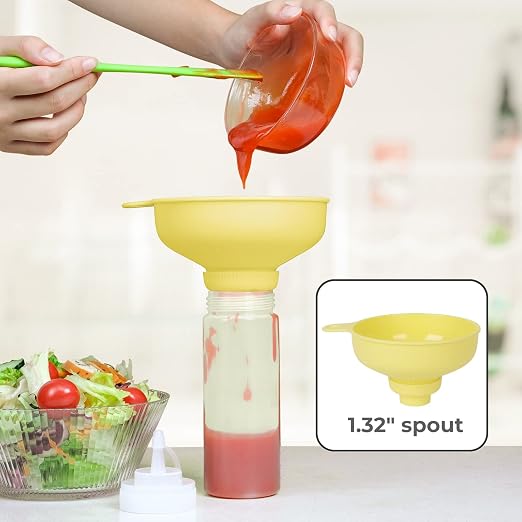 Wide Mouth Kitchen Funnel, Food Grade Plastic Cooking Canning Funnel - Image 7