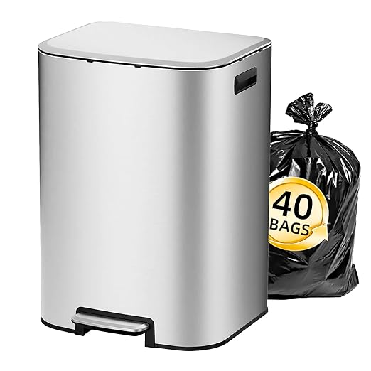 KUK 16 Gallon Kitchen Trash Can by KUK