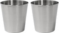 happimess HPM1113C-SET2 Nolan Modern Classic Smooth Steel 2 Gal Waste Bin by Happimess