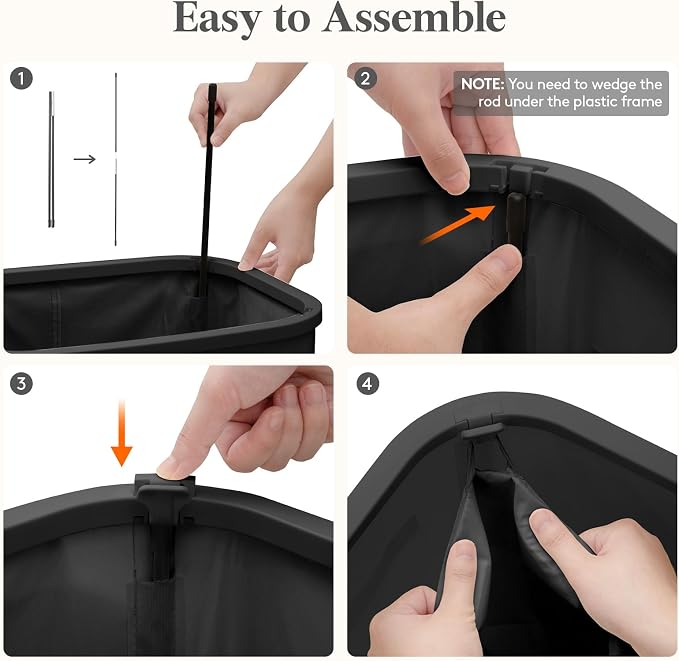 Lifewit 65L Slim Laundry Basket - Image 4