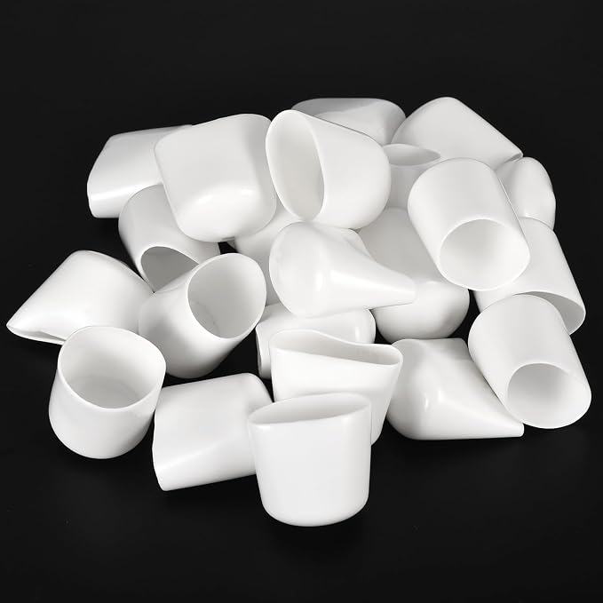 uxcell 20pcs Rubber End Caps 27mm ID Vinyl Round End Cap Cover Screw Thread - Image 4