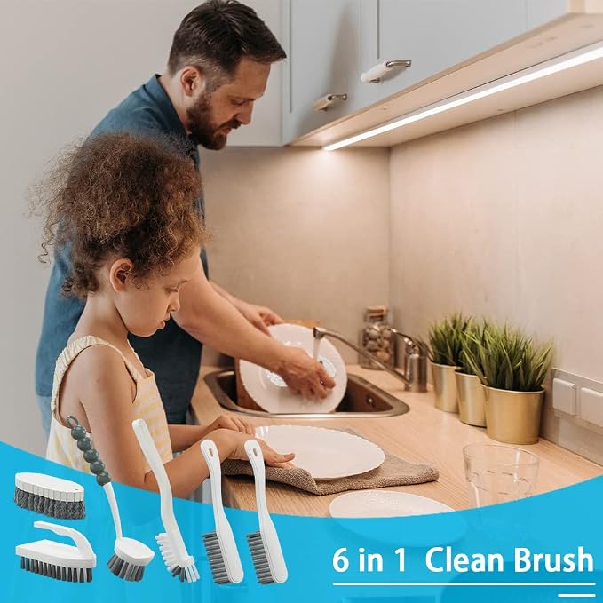 6 PCS Cleaning Brush, Scrub Brush Set - Image 5