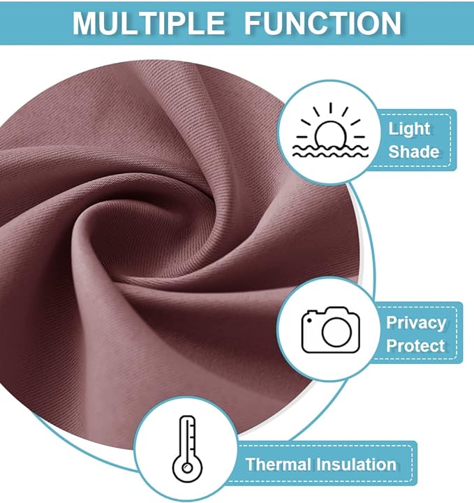 RYB HOME Blackout Curtains for Bedroom - Image 5