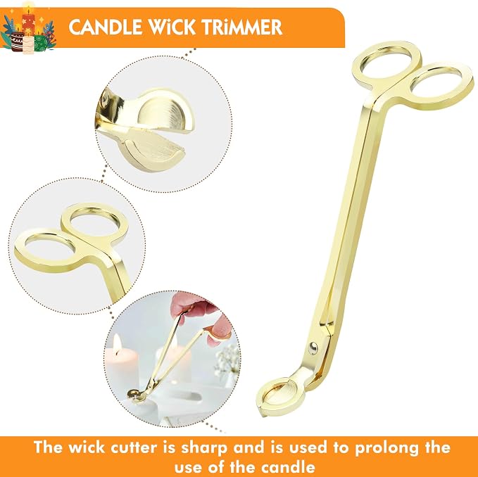 4 in 1 Candle Accessories Kit, Wick Trimmer, Candle Snuffer and Wick Trimmer - Image 3