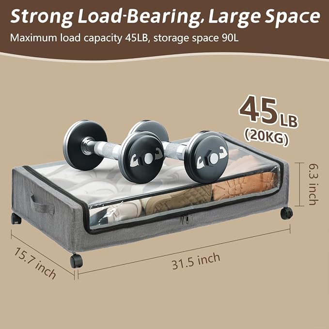 UnderBed Storage Containers, UnderBed Shoe Storage - Image 7