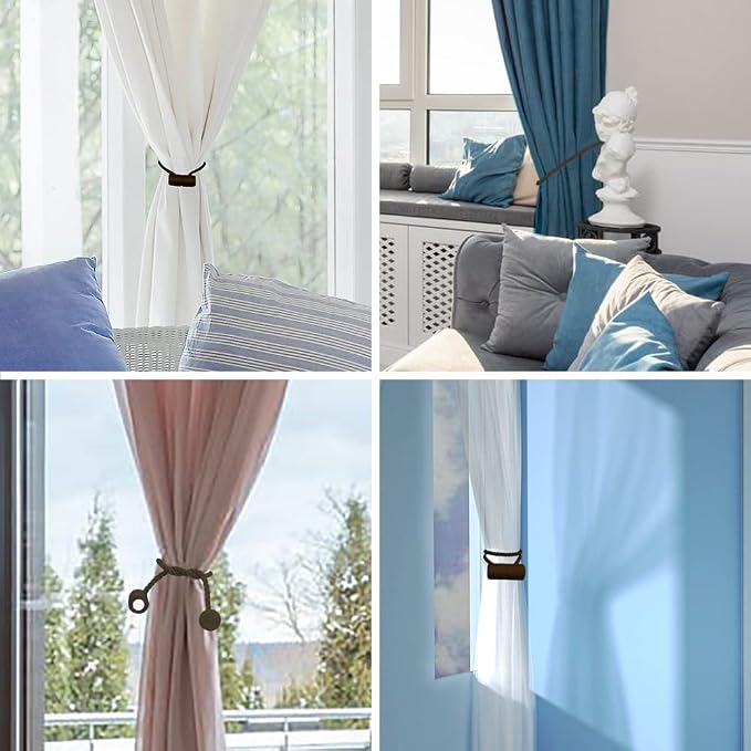 18 Inch Strong Magnetic Curtain Tiebacks, Curtain Holdbacks Modern Upgrade - Image 5