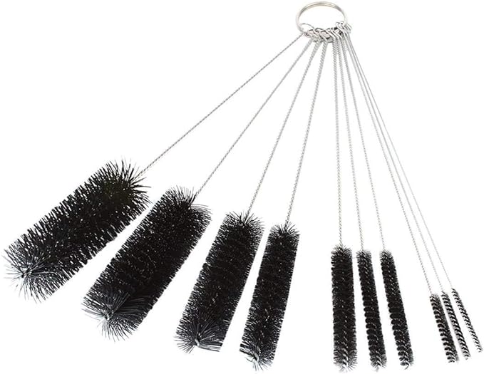 Long Straw Brush, Nylon Pipe Tube Cleaner 8.2-ihch 10 Different Diameters Set - Image 2