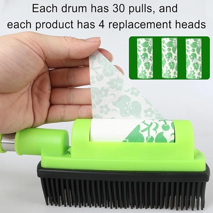 Rubber Pet Cat Dog Hair Removal Brush Lint & Hair Remover Brush, Silicone Lint - Image 4
