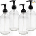 Cornucopia Brands 8oz Clear Glass Pump Bottles, Great as Essential Oil Bottles by CornucopiaBrands