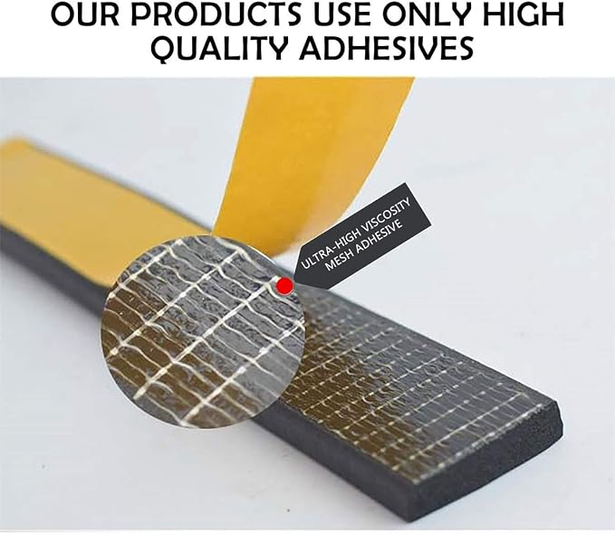 High Density Foam Tape 2-Pack, 1/2 Inch Wide X 3/8 Inch Thick, Self-Adhesive - Image 3