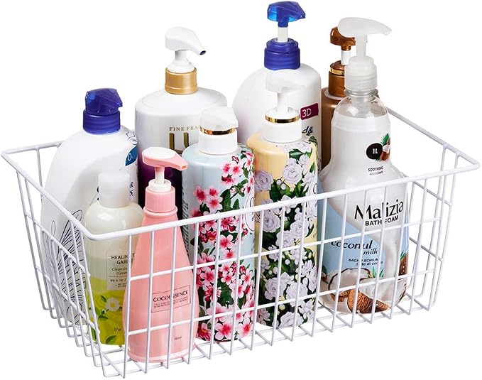 SANNO Wire Metal Baskets Freezer Baskets Farmhouse Organizer Storage Bins Large - Image 6
