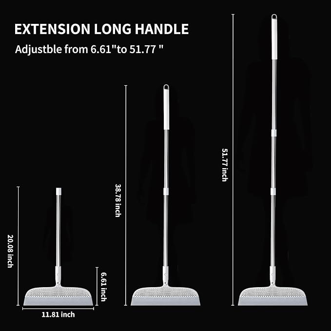 Magic Broom Floor Squeegee Pet Hair Remover, Silicone Squeegee Broom - Image 5
