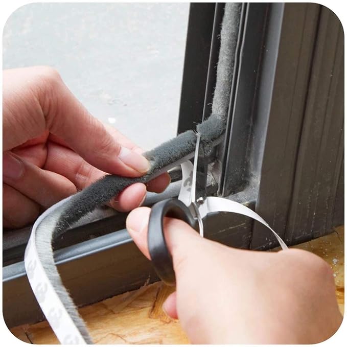 Weather Stripping Brush for Sliding Windows/Doors Frame Side, Pile Self - Image 8
