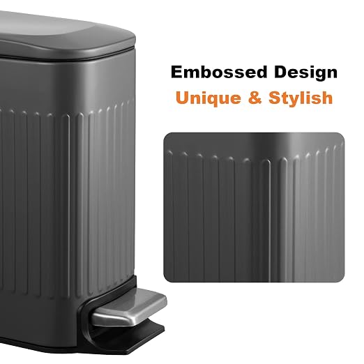 TrashAid Small 1.6 Gallon Stainless Steel Trash Can - Image 3