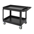 Utility Service Cart 2-Shelf 500 Lbs Capacity, Heavy Duty Rolling Cart by Unknown